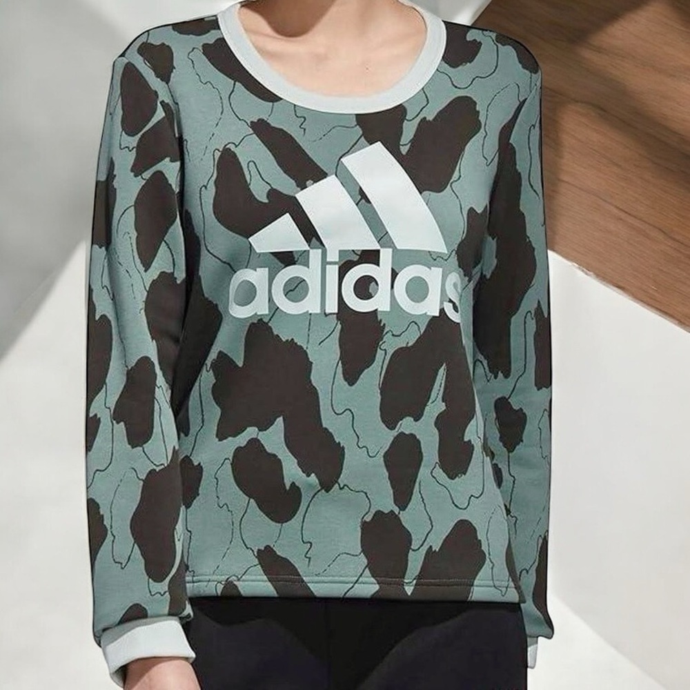 Adidas Zoe Saldana Collection ‘U4U Crewneck Sweatshirt’ in “Tech Emerald” Size M